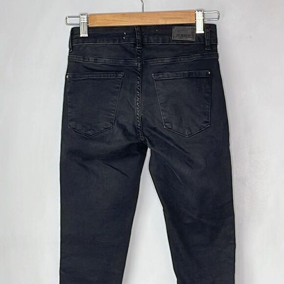 Zara Skinny Black Jeans Stripe - Picture 5 of 12